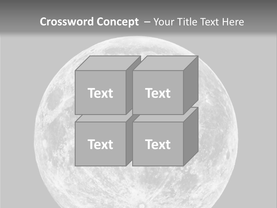 Space Isolated Background PowerPoint Template