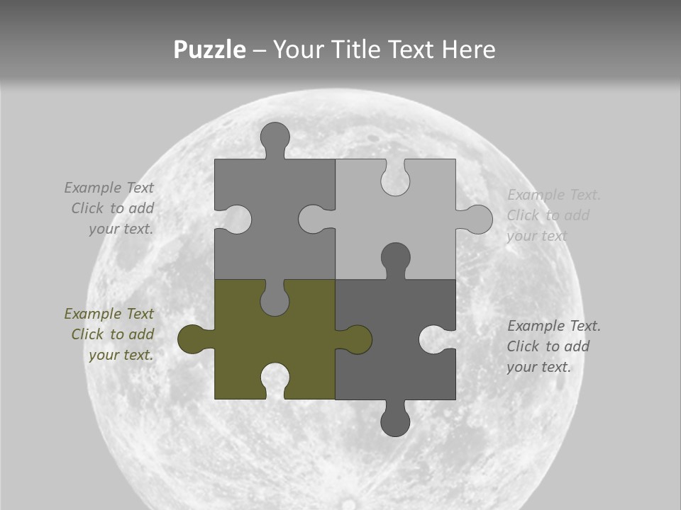 Space Isolated Background PowerPoint Template