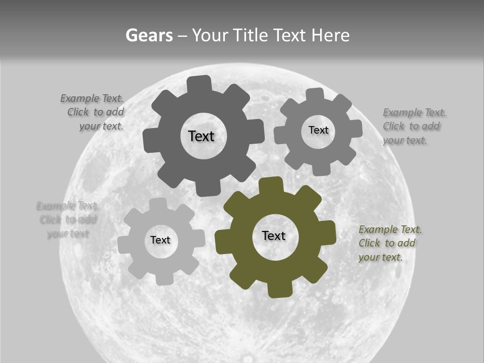 Space Isolated Background PowerPoint Template