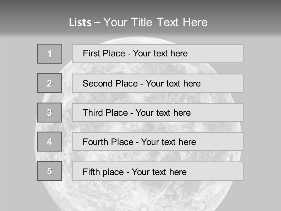 Space Isolated Background PowerPoint Template