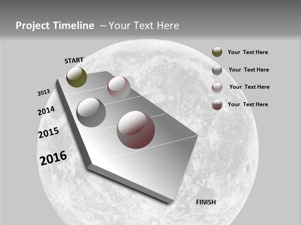 Space Isolated Background PowerPoint Template