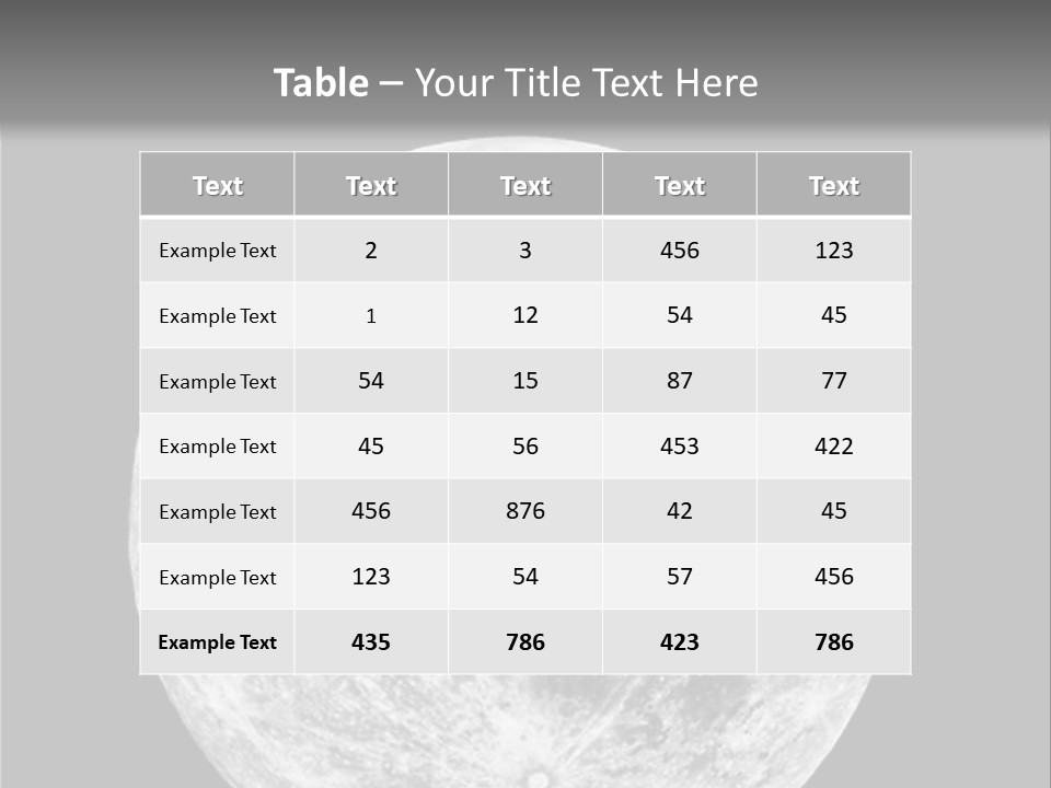 Space Isolated Background PowerPoint Template