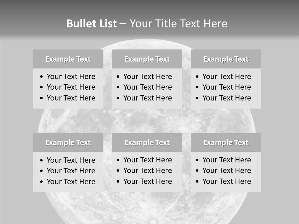 Space Isolated Background PowerPoint Template