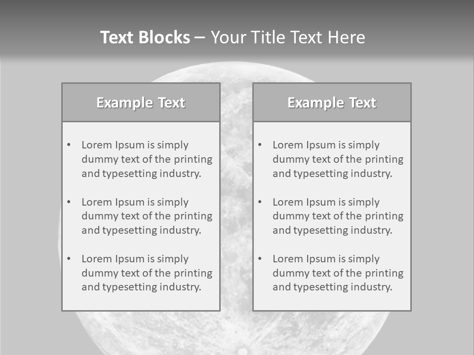 Space Isolated Background PowerPoint Template