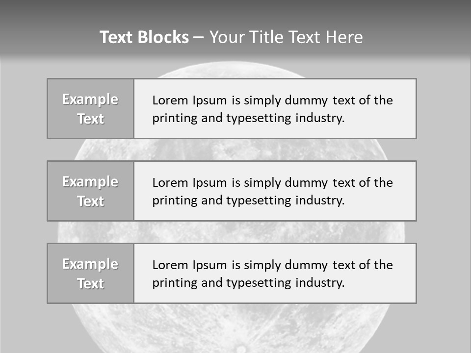 Space Isolated Background PowerPoint Template