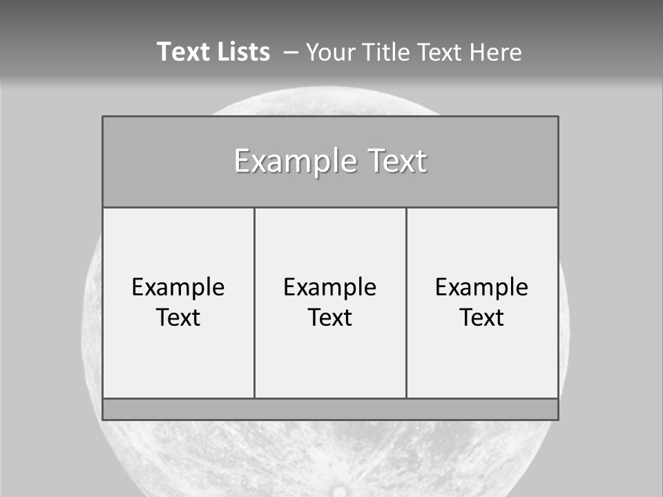 Space Isolated Background PowerPoint Template