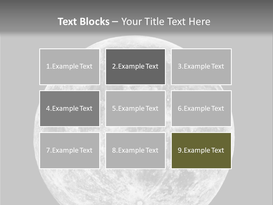 Space Isolated Background PowerPoint Template