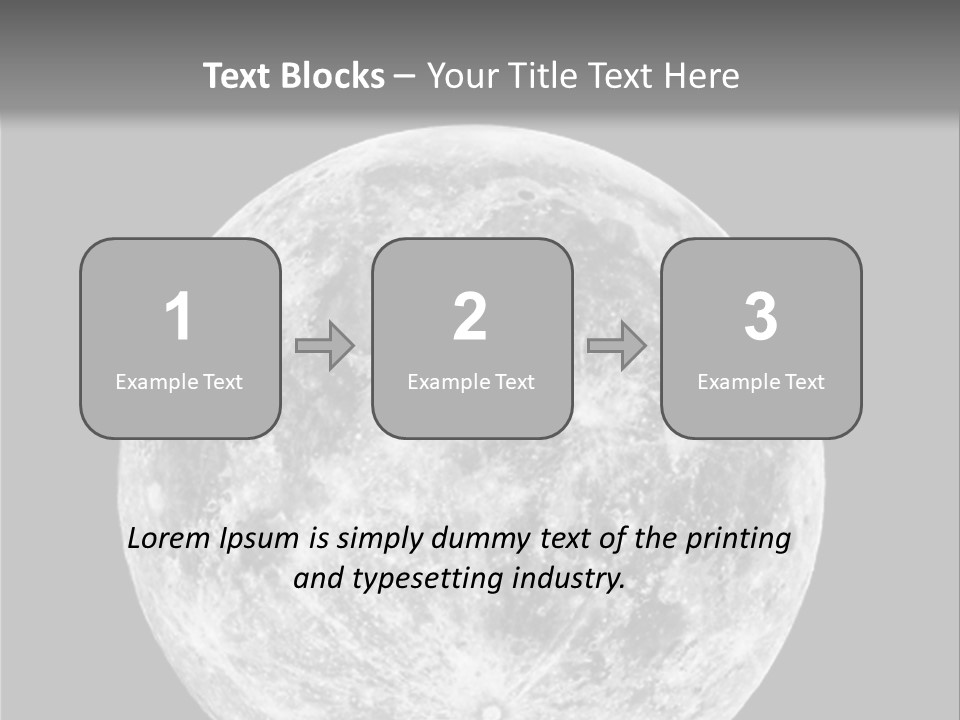 Space Isolated Background PowerPoint Template