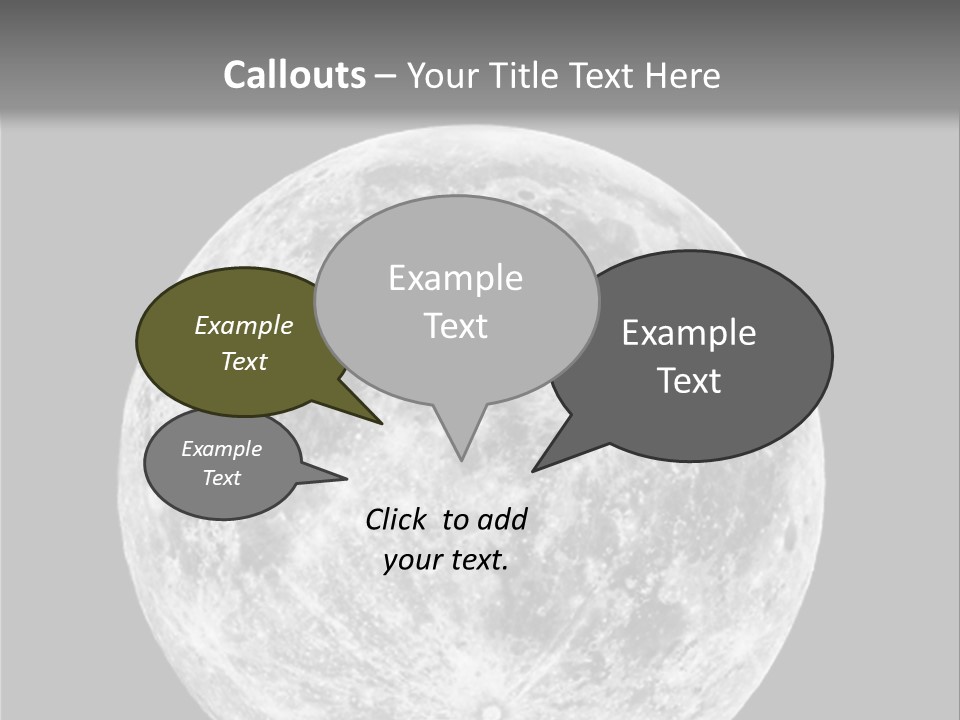 Space Isolated Background PowerPoint Template