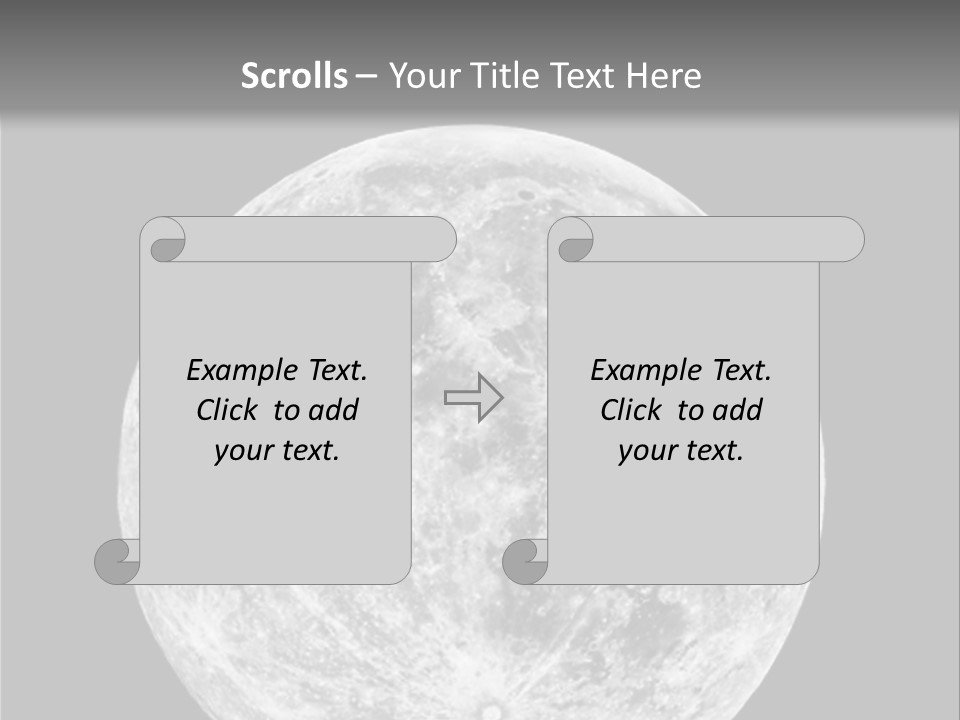 Space Isolated Background PowerPoint Template