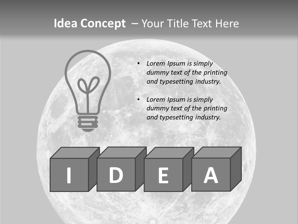 Space Isolated Background PowerPoint Template