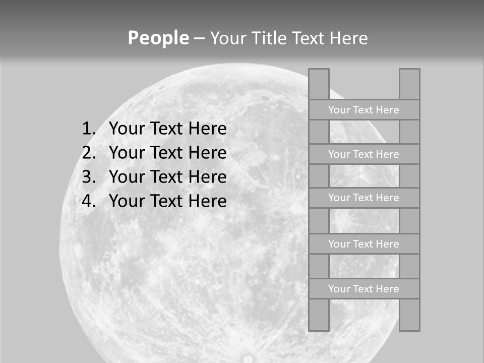 Space Isolated Background PowerPoint Template