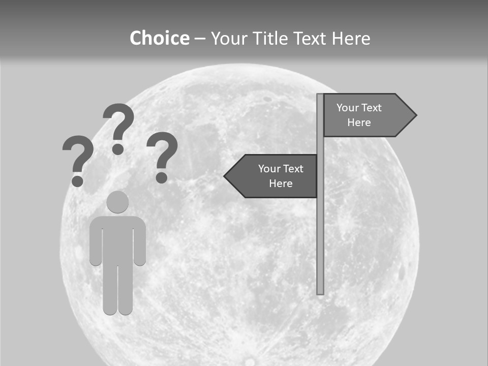 Space Isolated Background PowerPoint Template