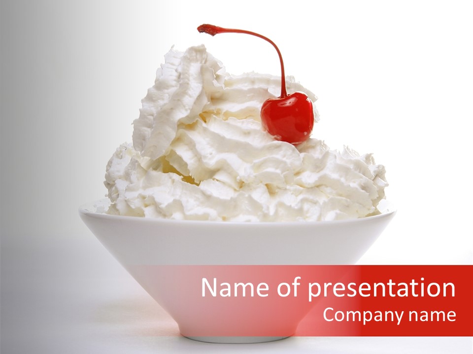 Candy Tasty White Background PowerPoint Template