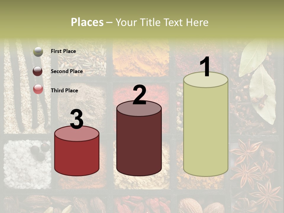 Colorful White Sumac PowerPoint Template