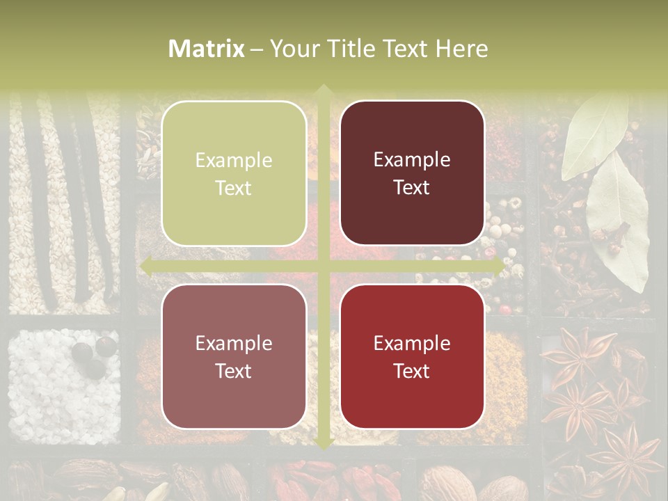 Colorful White Sumac PowerPoint Template