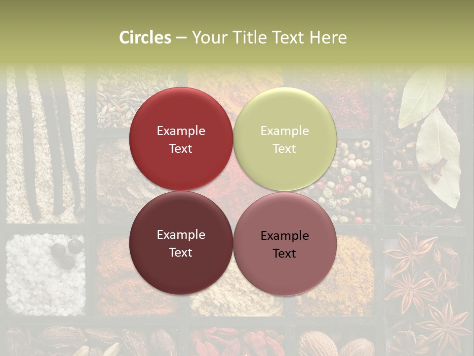 Colorful White Sumac PowerPoint Template