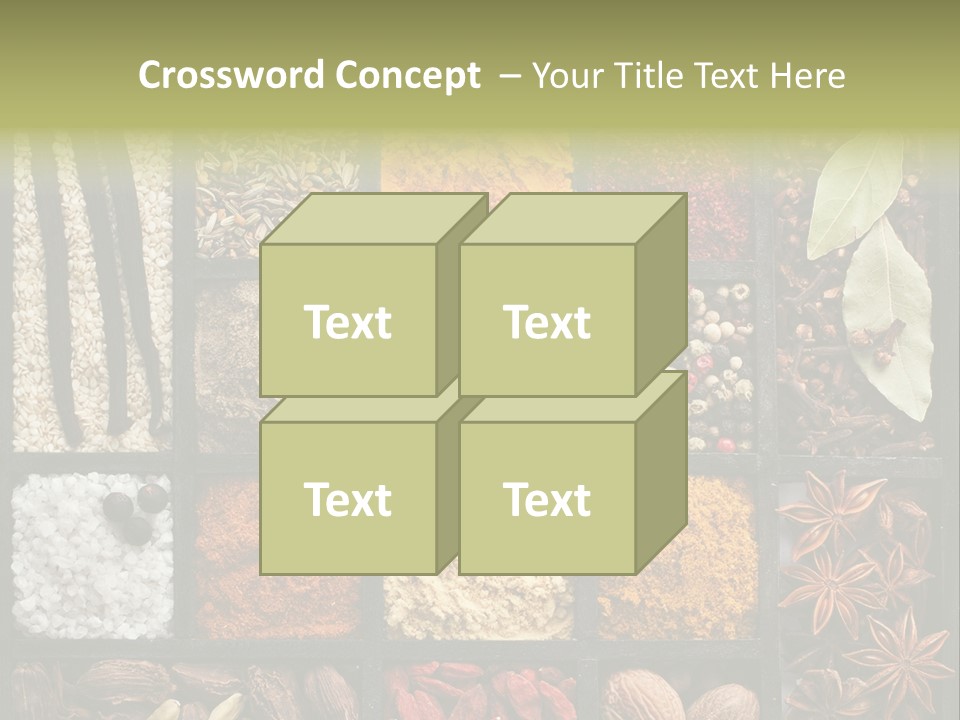 Colorful White Sumac PowerPoint Template