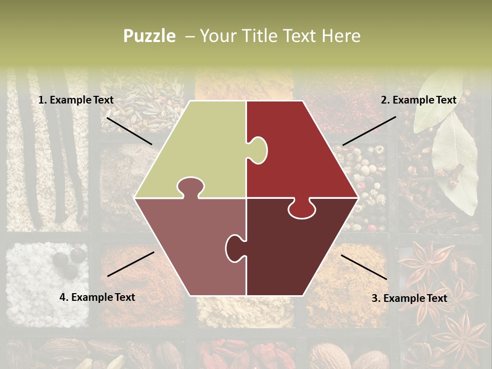 Colorful White Sumac PowerPoint Template