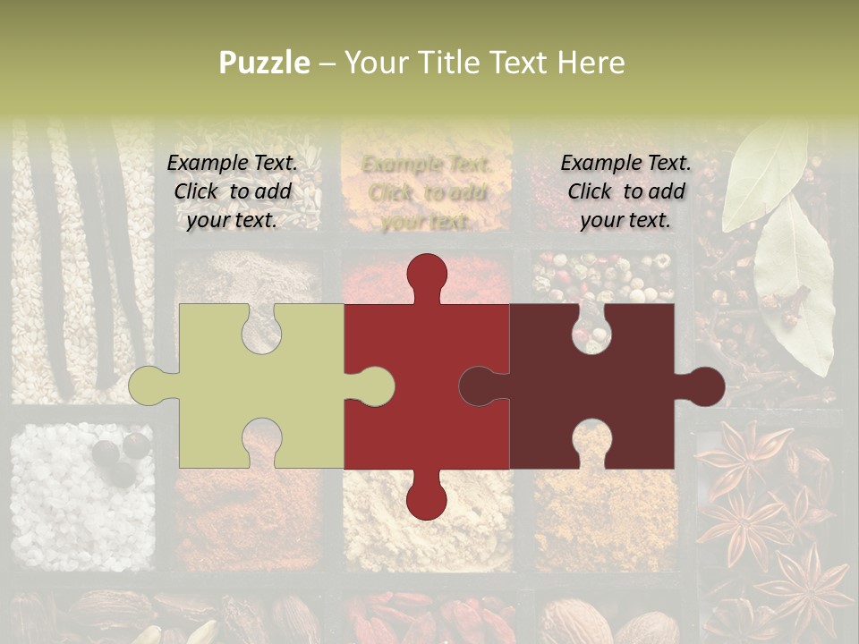 Colorful White Sumac PowerPoint Template