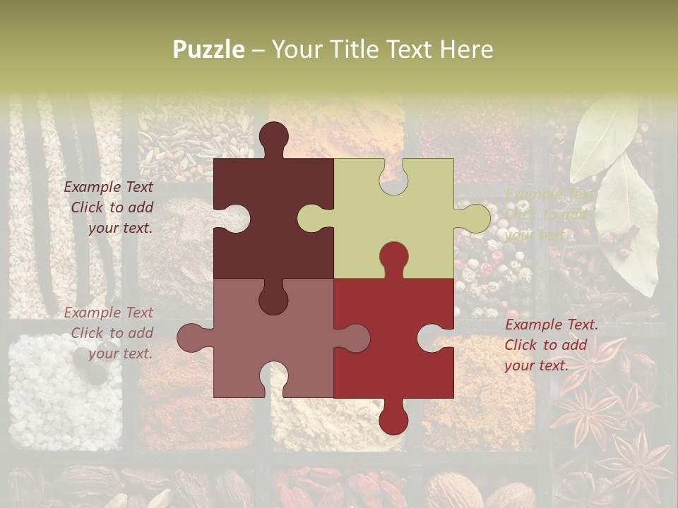 Colorful White Sumac PowerPoint Template