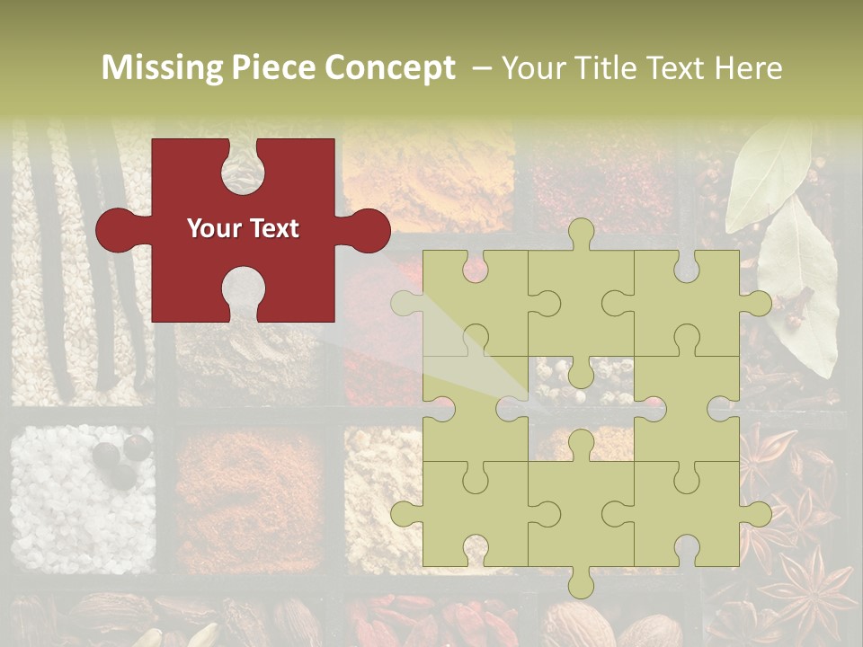 Colorful White Sumac PowerPoint Template