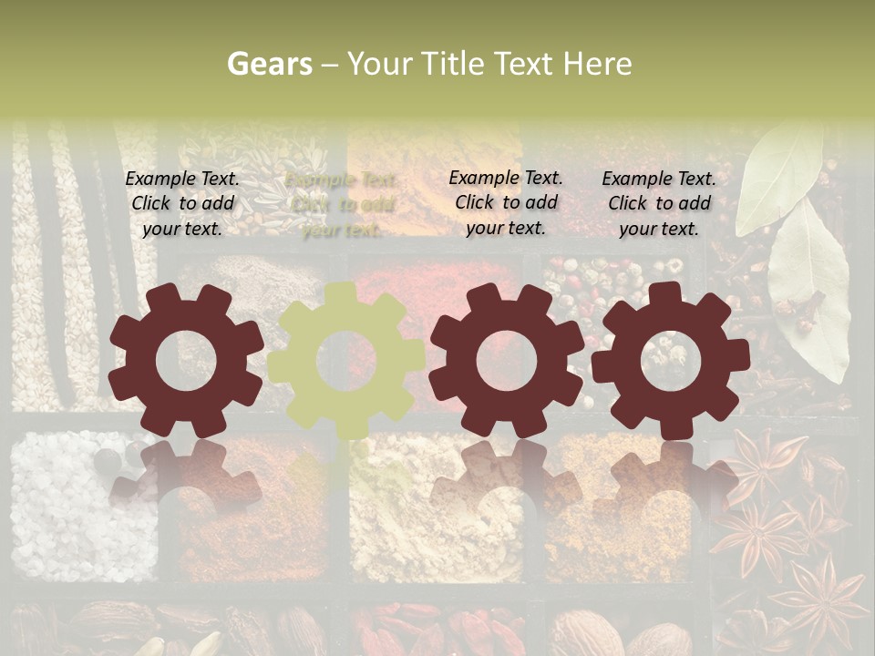 Colorful White Sumac PowerPoint Template