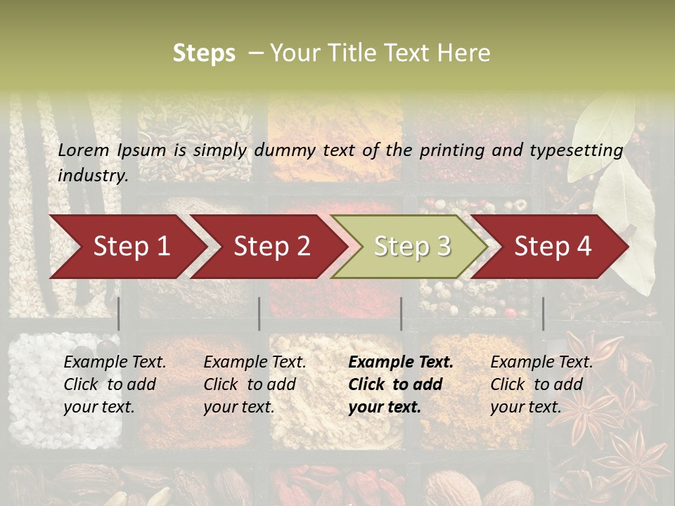 Colorful White Sumac PowerPoint Template