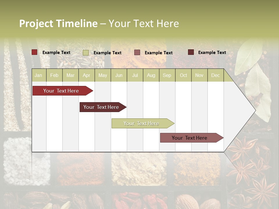 Colorful White Sumac PowerPoint Template