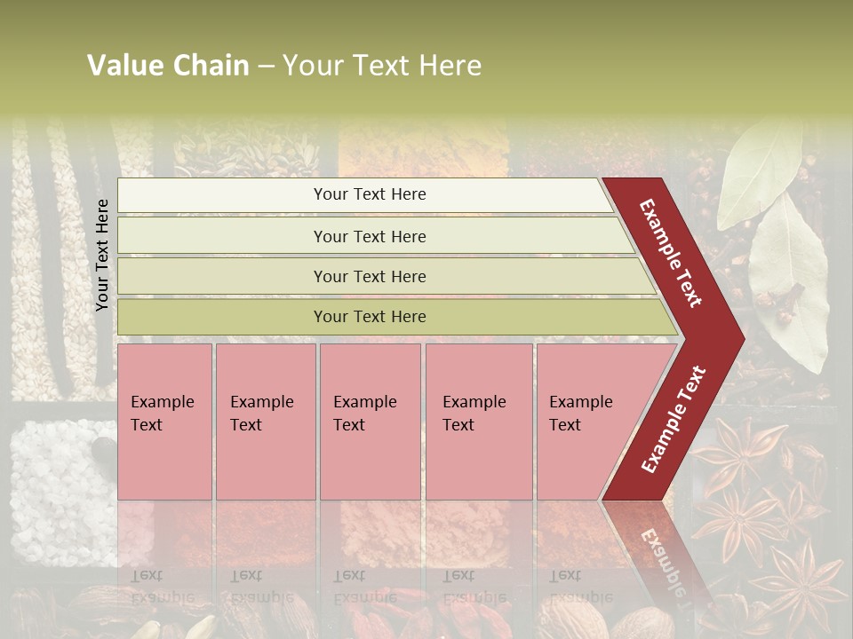 Colorful White Sumac PowerPoint Template