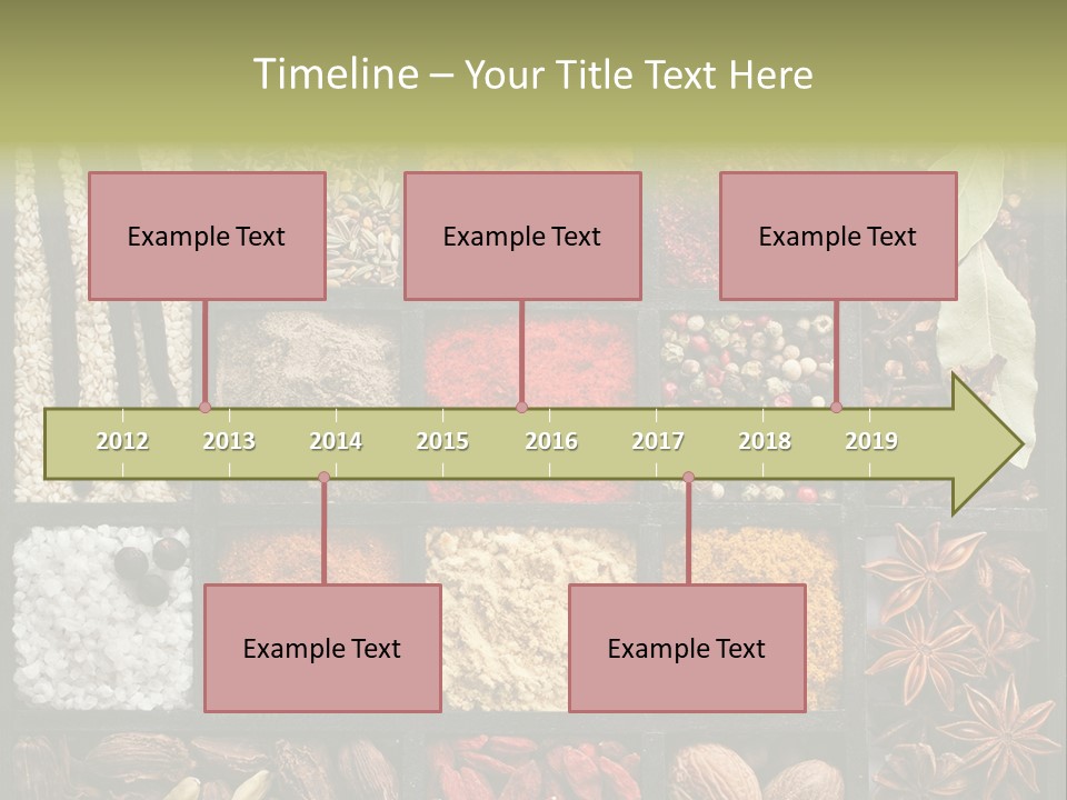 Colorful White Sumac PowerPoint Template