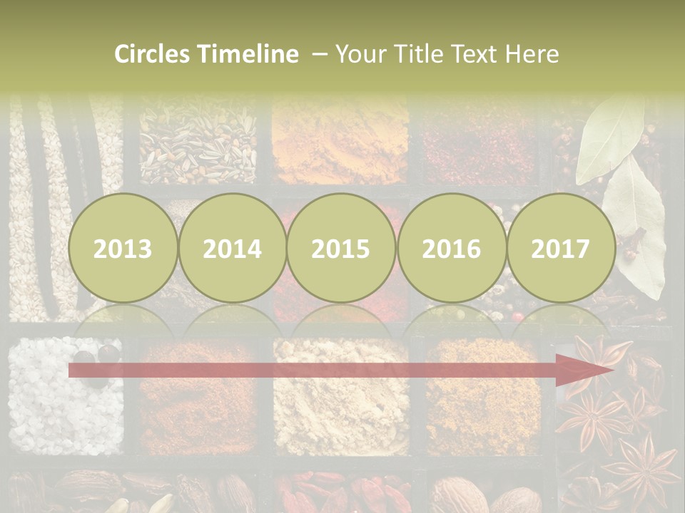 Colorful White Sumac PowerPoint Template