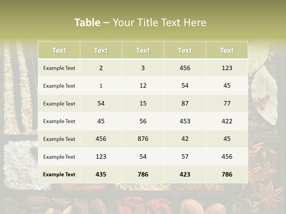 Colorful White Sumac PowerPoint Template