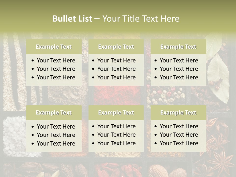 Colorful White Sumac PowerPoint Template