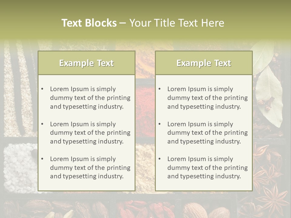 Colorful White Sumac PowerPoint Template
