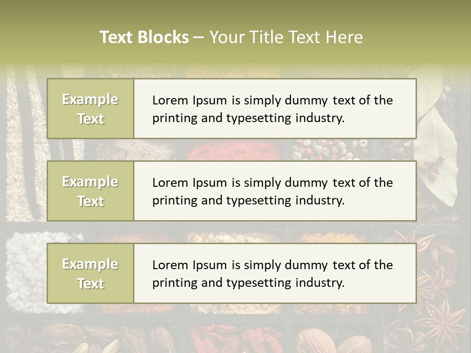 Colorful White Sumac PowerPoint Template