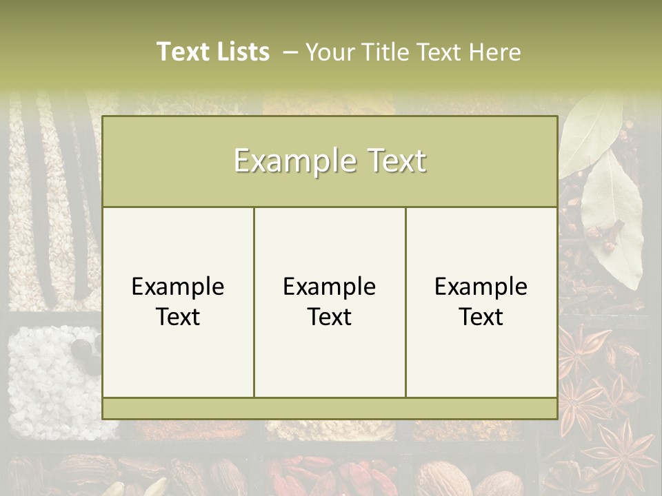 Colorful White Sumac PowerPoint Template