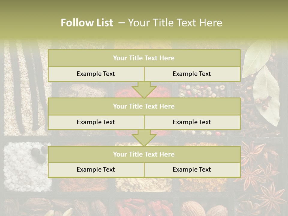 Colorful White Sumac PowerPoint Template