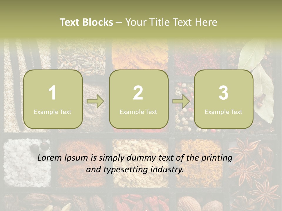 Colorful White Sumac PowerPoint Template