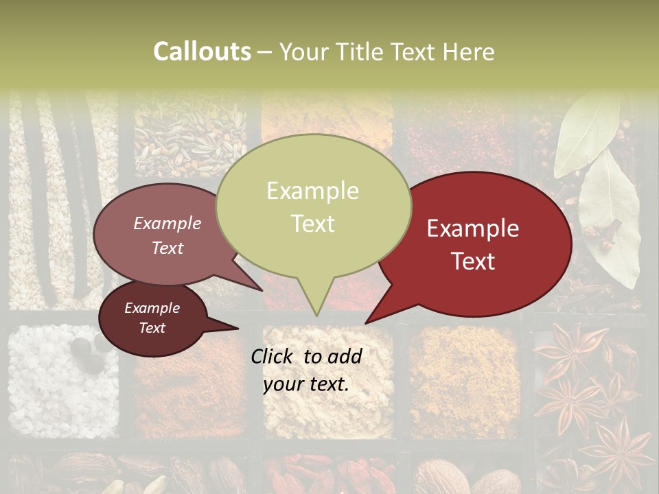 Colorful White Sumac PowerPoint Template