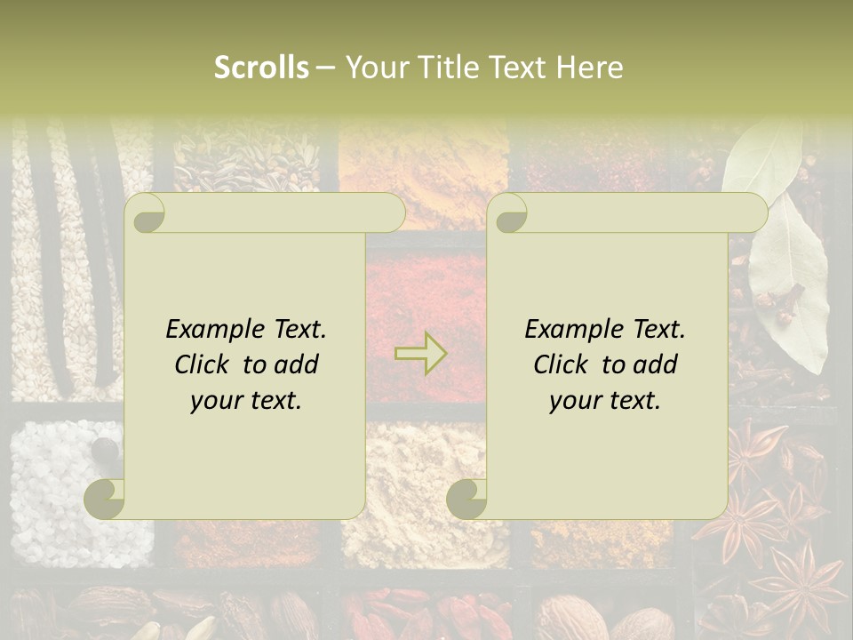 Colorful White Sumac PowerPoint Template