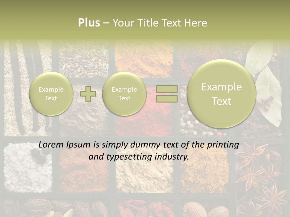 Colorful White Sumac PowerPoint Template