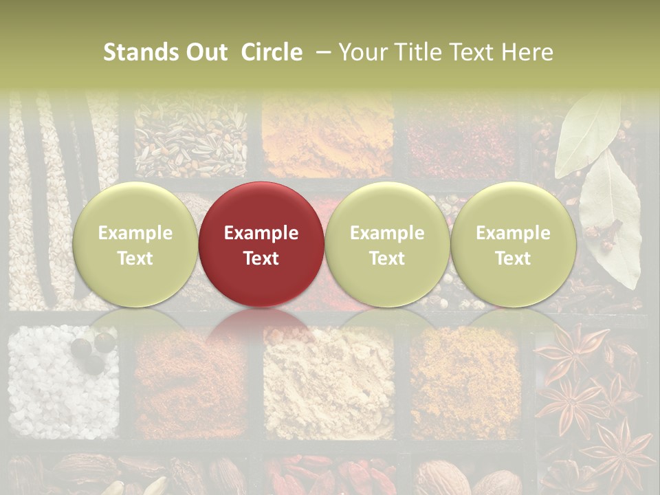 Colorful White Sumac PowerPoint Template