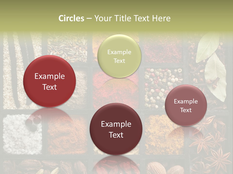 Colorful White Sumac PowerPoint Template