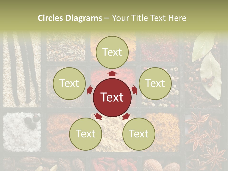 Colorful White Sumac PowerPoint Template