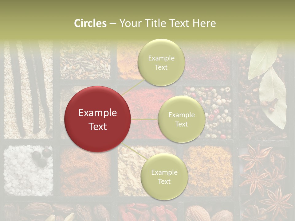 Colorful White Sumac PowerPoint Template