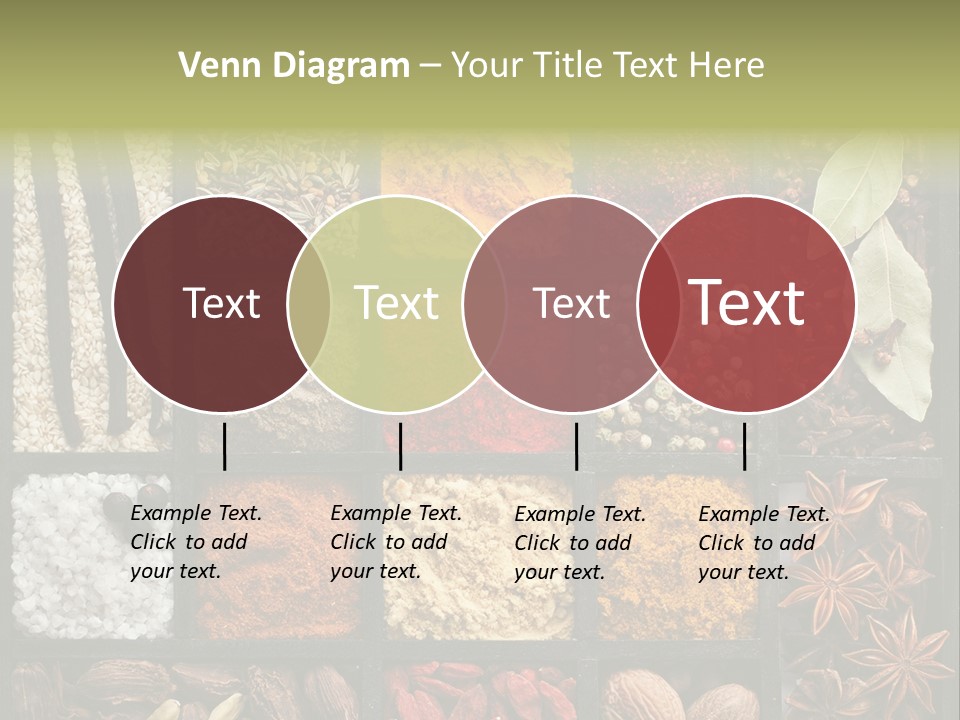 Colorful White Sumac PowerPoint Template