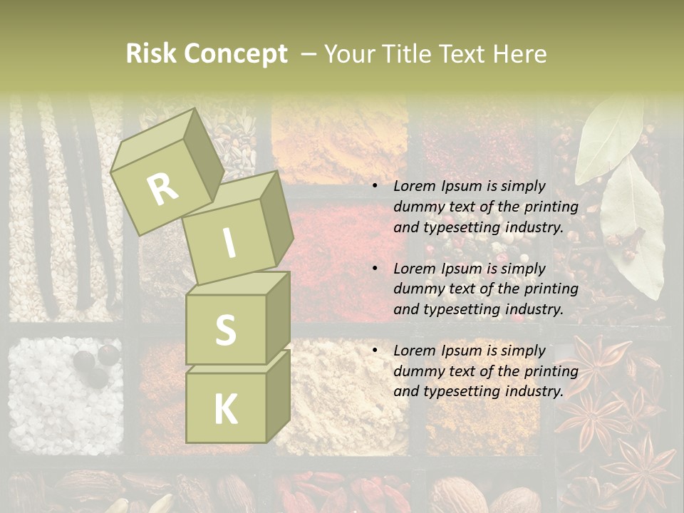 Colorful White Sumac PowerPoint Template