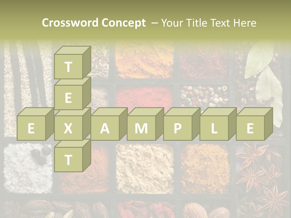 Colorful White Sumac PowerPoint Template