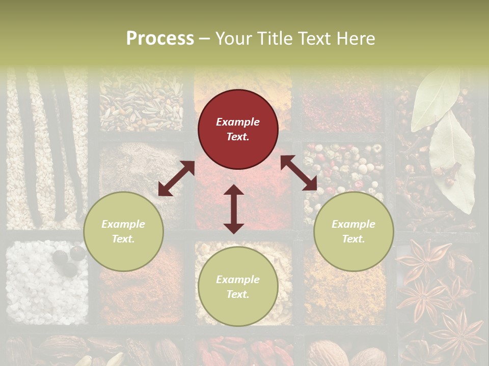 Colorful White Sumac PowerPoint Template